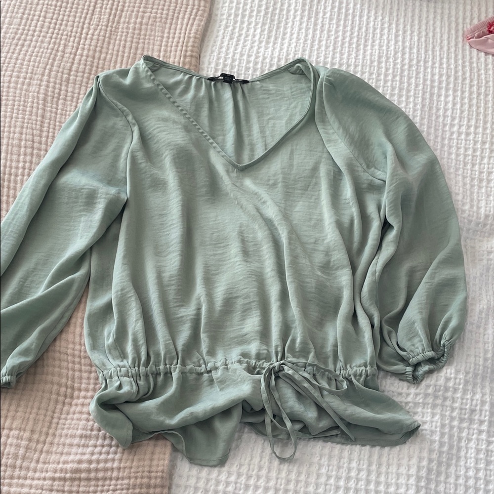 Banana Republic Light Green Blouse